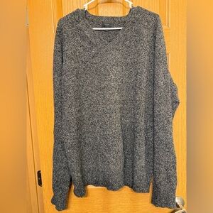 J. Crew Charcoal and Light Gray Knit Pullover